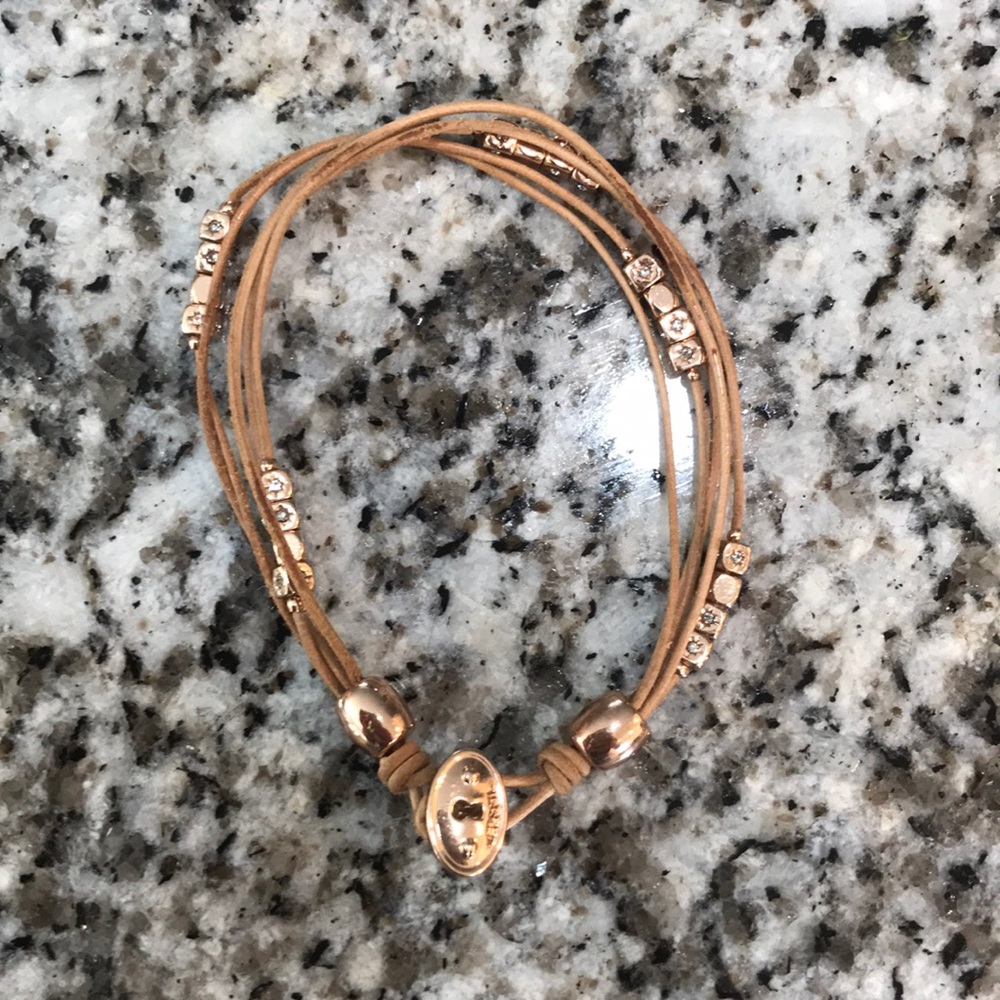 Fossil rose gold bracelet